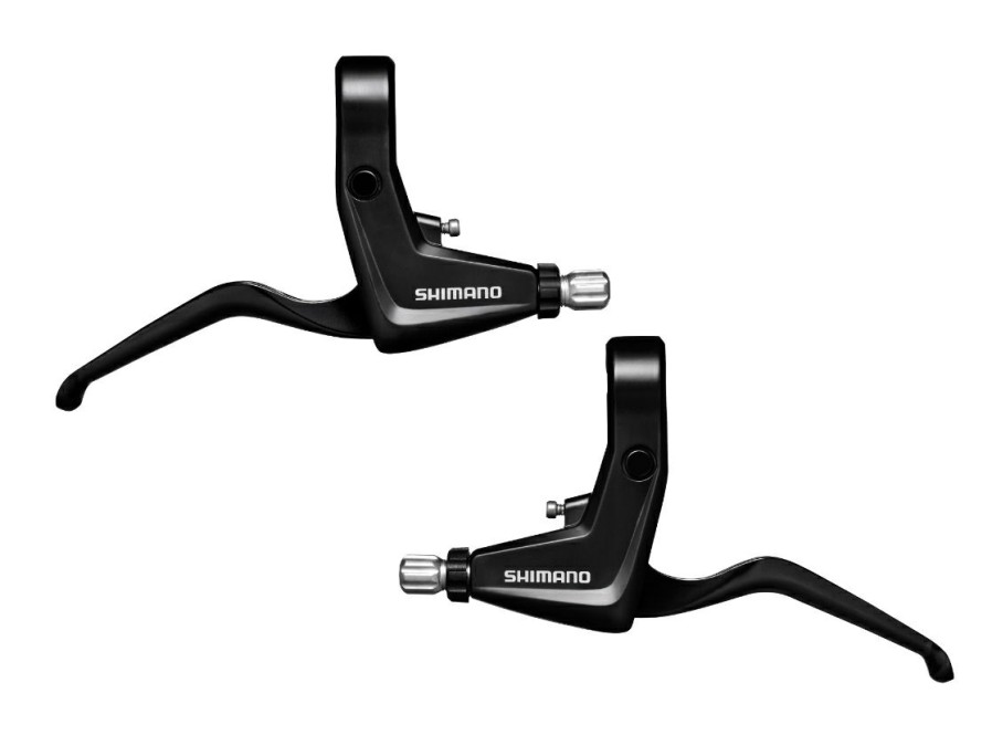 Groupsets & Components * | Shimano Alivio Bl-T4010 Brake Lever Set Silver V-Brake/Mechanica