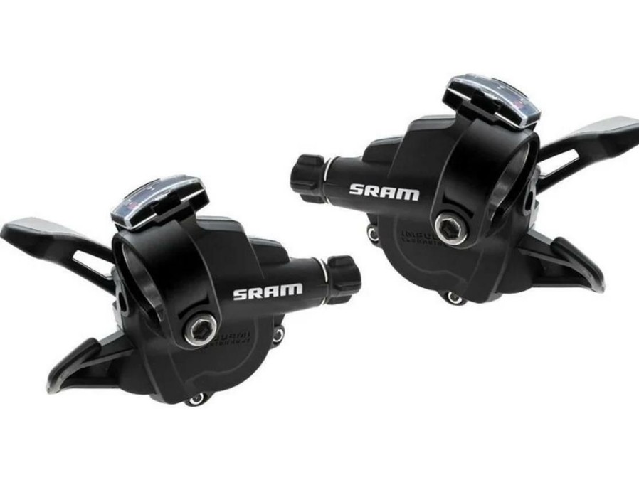 Groupsets & Components * | Sram X4 3 8 Exact Actuation Trigger Shifter Set Black